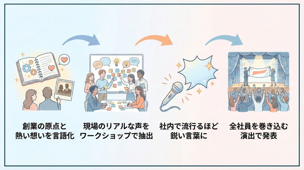 現場の納得感を生むMVV策定の4ステップ