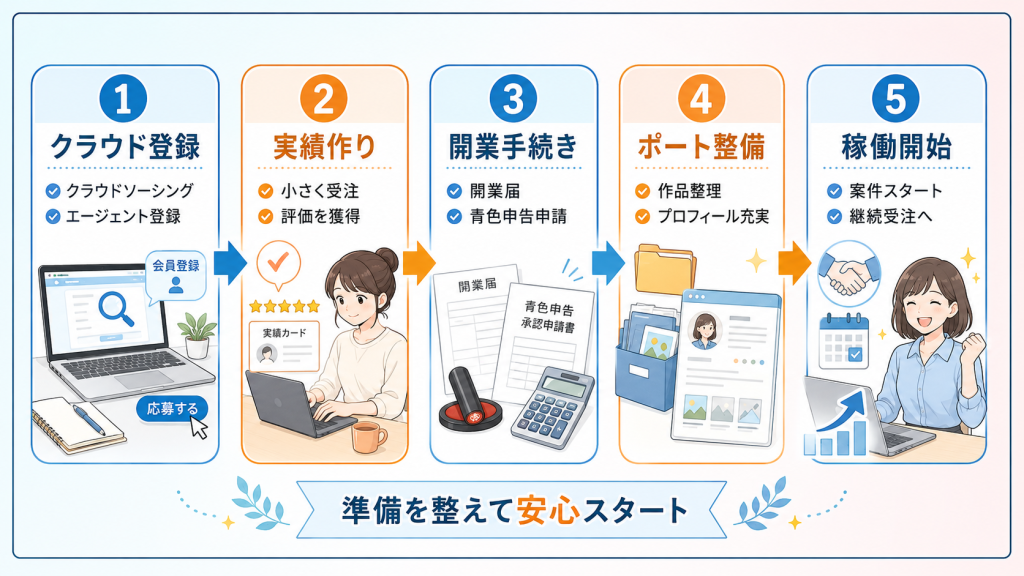業務委託の仕事の探し方と稼働開始までのステップ