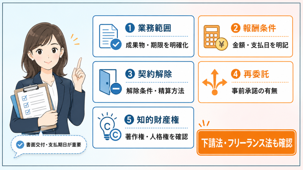 業務委託契約書のチェックポイント5選