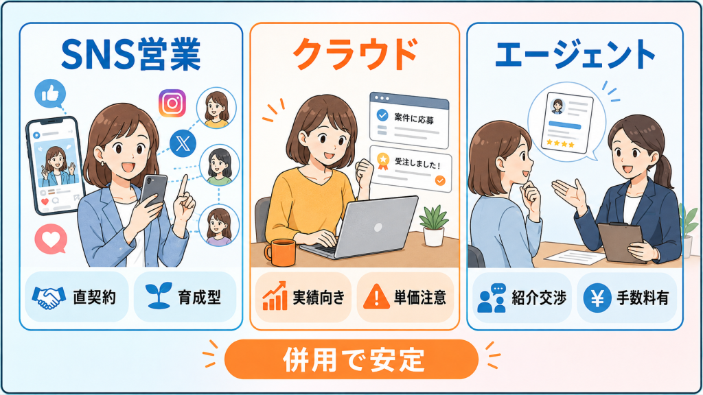 業務委託の個人事業主が案件を獲得する方法