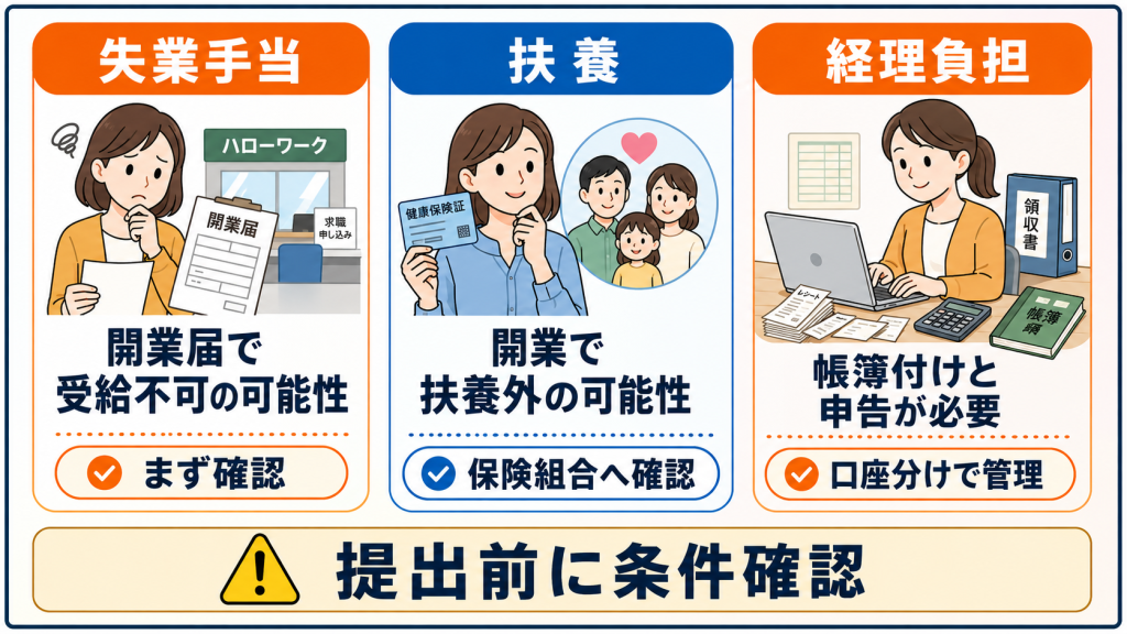 業務委託で開業届を出す3つのデメリット